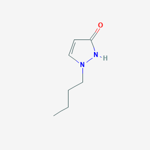 molecular formula C7H12N2O B3348769 1-Butyl-1,2-dihydro-3H-pyrazol-3-one CAS No. 185389-74-6