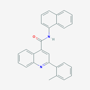 molecular formula C27H20N2O B334877 2-(2-methylphenyl)-N-(1-naphthyl)-4-quinolinecarboxamide 