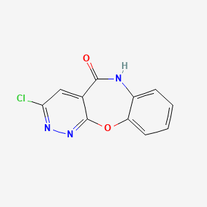 molecular formula C11H6ClN3O2 B3348777 3-Chloropyridazino[3,4-b][1,5]benzoxazepin-5(6h)-one CAS No. 185420-02-4