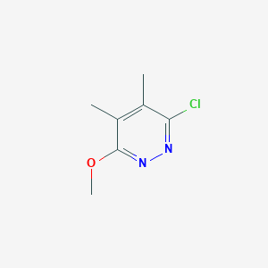 molecular formula C7H9ClN2O B3348783 3-Chloro-6-methoxy-4,5-dimethylpyridazine CAS No. 185746-11-6