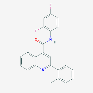 N-(2,4-difluorophenyl)-2-(2-methylphenyl)quinoline-4-carboxamide