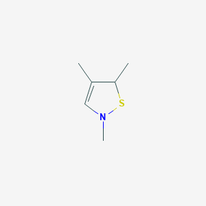 molecular formula C6H11NS B3348844 2,4,5-Trimethyl-2,5-dihydro-1,2-thiazole CAS No. 189302-32-7