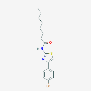 molecular formula C17H21BrN2OS B334887 N-[4-(4-bromophenyl)-1,3-thiazol-2-yl]octanamide 
