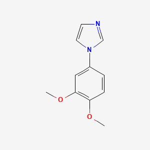 molecular formula C11H12N2O2 B3348884 1-(3,4-二甲氧基苯基)-1H-咪唑 CAS No. 190198-38-0