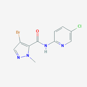 molecular formula C10H8BrClN4O B334891 4-bromo-N-(5-chloropyridin-2-yl)-1-methyl-1H-pyrazole-5-carboxamide 