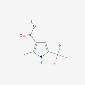 2-methyl-5-(trifluoromethyl)-1H-pyrrole-3-carboxylic Acid