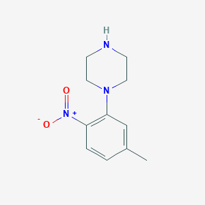 molecular formula C11H15N3O2 B3348917 1-(5-Methyl-2-nitrophenyl)piperazine CAS No. 192441-83-1