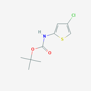 molecular formula C9H12ClNO2S B3348923 叔丁基（4-氯噻吩-2-基）氨基甲酸酯 CAS No. 1936334-08-5