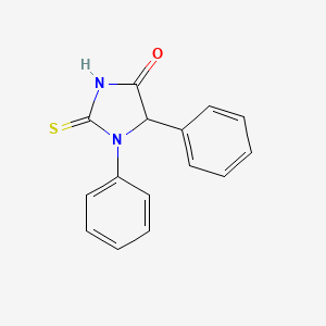 molecular formula C15H12N2OS B3348933 1,5-Diphenyl-2-sulfanylideneimidazolidin-4-one CAS No. 194204-32-5
