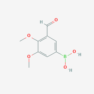 molecular formula C9H11BO5 B3348941 (3-Formyl-4,5-dimethoxyphenyl)boronic acid CAS No. 194281-45-3