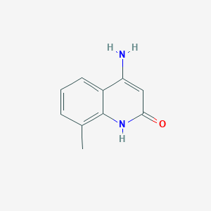 molecular formula C10H10N2O B3348962 4-Amino-8-methylquinolin-2(1H)-one CAS No. 195373-68-3