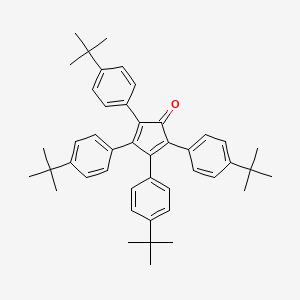 molecular formula C45H52O B3348972 2,3,4,5-Tetrakis(4-tert-butylphenyl)cyclopenta-2,4-dien-1-one CAS No. 196505-83-6