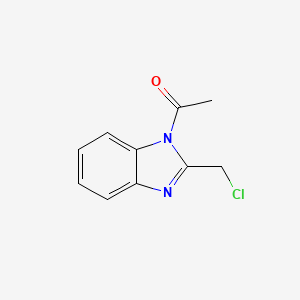 molecular formula C10H9ClN2O B3348990 1-[2-(Chloromethyl)-1h-benzimidazol-1-yl]ethanone CAS No. 19809-02-0