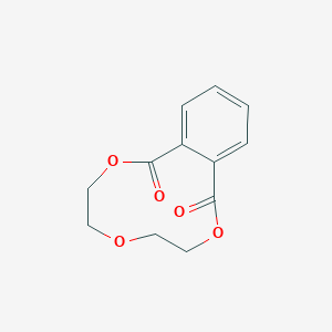 molecular formula C12H12O5 B033490 2,5,8-Benzotrioxacycloundecin-1,9-dione, 3,4,6,7-tetrahydro- CAS No. 13988-26-6
