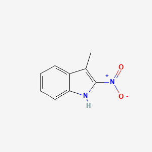 molecular formula C9H8N2O2 B3349007 3-methyl-2-nitro-1H-indole CAS No. 19869-26-2