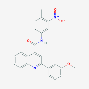 molecular formula C24H19N3O4 B334901 2-(3-methoxyphenyl)-N-(4-methyl-3-nitrophenyl)quinoline-4-carboxamide 