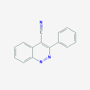 molecular formula C15H9N3 B3349045 3-Phenylcinnoline-4-carbonitrile CAS No. 200062-46-0