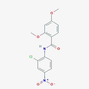 molecular formula C15H13ClN2O5 B334905 N-(2-chloro-4-nitrophenyl)-2,4-dimethoxybenzamide 