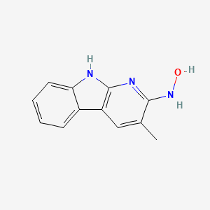 molecular formula C12H11N3O B3349084 N2-Hydroxy-2-amino-3-methyl-9H-pyrido(2,3-b)indole CAS No. 202345-21-9