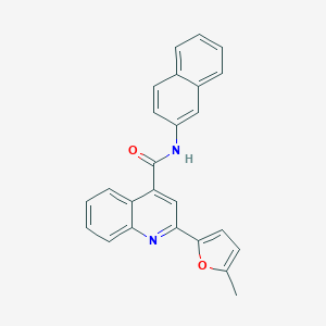 molecular formula C25H18N2O2 B334910 2-(5-methylfuran-2-yl)-N-(naphthalen-2-yl)quinoline-4-carboxamide 