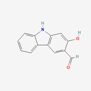 molecular formula C13H9NO2 B3349109 2-羟基-9H-咔唑-3-甲醛 CAS No. 20323-67-5