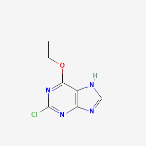 molecular formula C7H7ClN4O B3349117 2-chloro-6-ethoxy-7H-purine CAS No. 20366-94-3