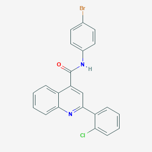molecular formula C22H14BrClN2O B334913 N-(4-bromophenyl)-2-(2-chlorophenyl)quinoline-4-carboxamide 