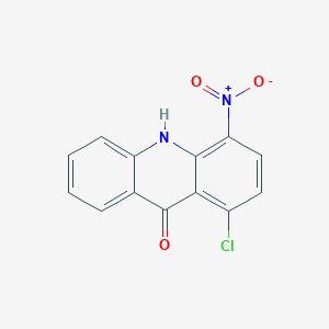 molecular formula C13H7ClN2O3 B3349160 1-chloro-4-nitro-10H-acridin-9-one CAS No. 20621-51-6