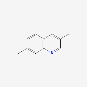 molecular formula C11H11N B3349167 Quinoline, 3,7-dimethyl- CAS No. 20668-28-4