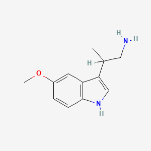 molecular formula C12H16N2O B3349181 5-Methoxy-beta-methyltryptamine CAS No. 20731-70-8