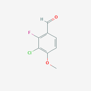 molecular formula C8H6ClFO2 B3349195 3-Chloro-2-fluoro-4-methoxybenzaldehyde CAS No. 208193-49-1