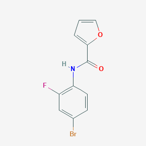 molecular formula C11H7BrFNO2 B334920 N-(4-bromo-2-fluorophenyl)furan-2-carboxamide 
