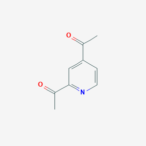 molecular formula C9H9NO2 B3349200 2,4-Diacetylpyridine CAS No. 20857-17-4