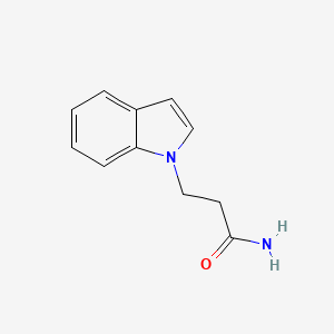 molecular formula C11H12N2O B3349222 1H-Indole-1-propionamide CAS No. 21017-50-5