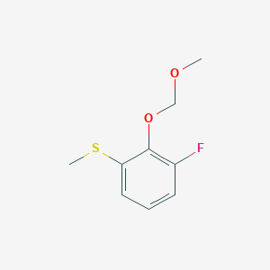 molecular formula C9H11FO2S B3349228 Benzene, 1-fluoro-2-(methoxymethoxy)-3-(methylthio)- CAS No. 210350-60-0