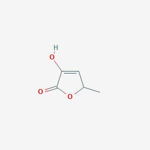 molecular formula C5H6O3 B3349233 3-Hydroxy-5-methyl-2,5-dihydrofuran-2-one CAS No. 21053-73-6