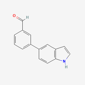 B3349234 3-(1H-indol-5-yl)benzaldehyde CAS No. 210888-94-1