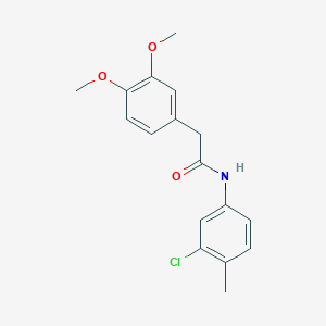 molecular formula C17H18ClNO3 B334925 N-(3-chloro-4-methylphenyl)-2-(3,4-dimethoxyphenyl)acetamide 