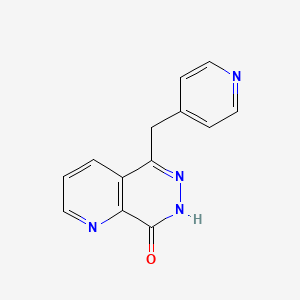 molecular formula C13H10N4O B3349257 5-(pyridin-4-ylmethyl)-7H-pyrido[2,3-d]pyridazin-8-one CAS No. 212143-00-5