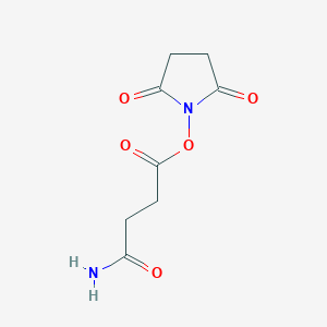 molecular formula C8H10N2O5 B3349288 4-[(2,5-Dioxopyrrolidin-1-yl)oxy]-4-oxobutanamide CAS No. 212626-83-0