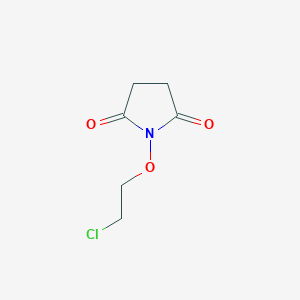 molecular formula C6H8ClNO3 B3349298 1-(2-Chloroethoxy)pyrrolidine-2,5-dione CAS No. 213249-24-2