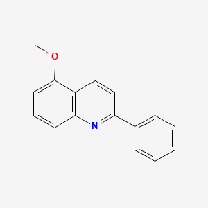 molecular formula C16H13NO B3349300 5-Methoxy-2-phenylquinoline CAS No. 213470-31-6