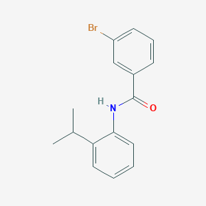molecular formula C16H16BrNO B334931 3-bromo-N-(2-isopropylphenyl)benzamide 