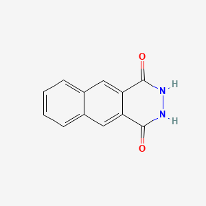 molecular formula C12H8N2O2 B3349315 Benzo[g]phthalazine-1,4-dione, 2,3-dihydro- CAS No. 21389-21-9