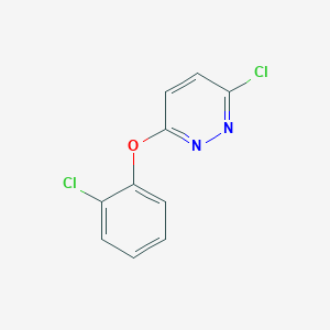 molecular formula C10H6Cl2N2O B3349316 3-Chloro-6-(2-chlorophenoxy)pyridazine CAS No. 21415-81-6