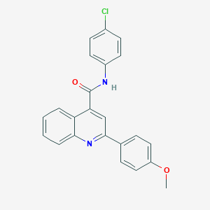 molecular formula C23H17ClN2O2 B334939 N-(4-chlorophenyl)-2-(4-methoxyphenyl)quinoline-4-carboxamide 