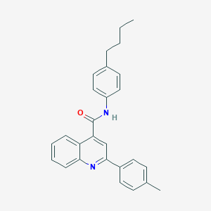 molecular formula C27H26N2O B334941 N-(4-butylphenyl)-2-(4-methylphenyl)quinoline-4-carboxamide 