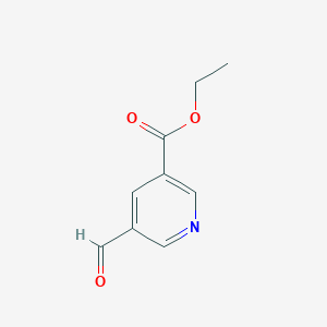 molecular formula C9H9NO3 B3349432 Ethyl 5-formylnicotinate CAS No. 21908-11-2