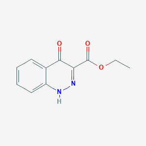 molecular formula C11H10N2O3 B3349446 Ethyl 4-oxo-1,4-dihydrocinnoline-3-carboxylate CAS No. 219568-43-1