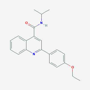 molecular formula C21H22N2O2 B334947 2-(4-ethoxyphenyl)-N-isopropyl-4-quinolinecarboxamide 